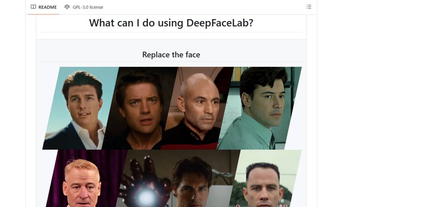DeepFaceLab free face swap output example