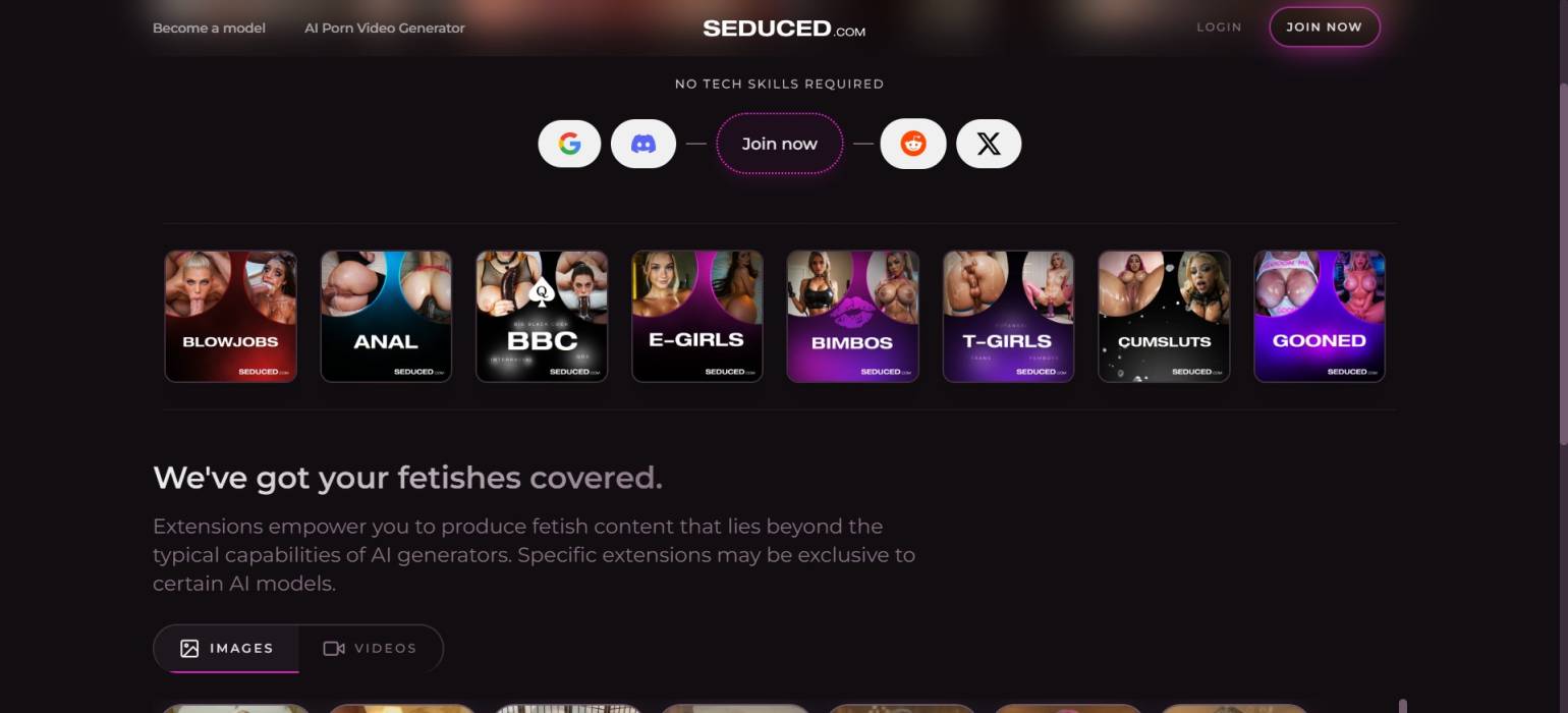 Seduced AI free output quality example